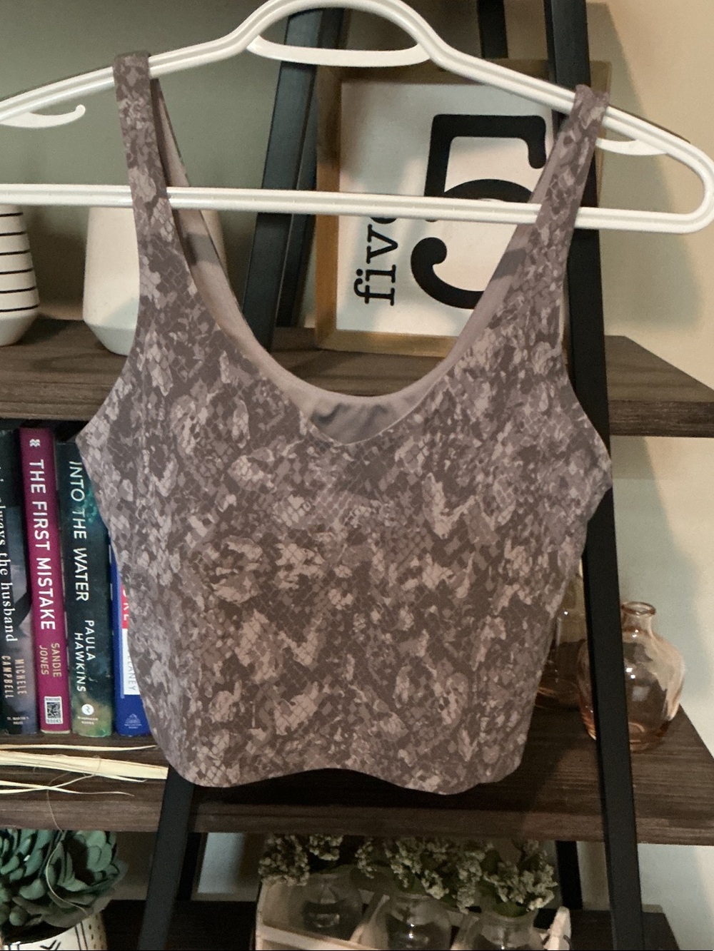 lululemon athletica Align Snake-Print Cropped Tank